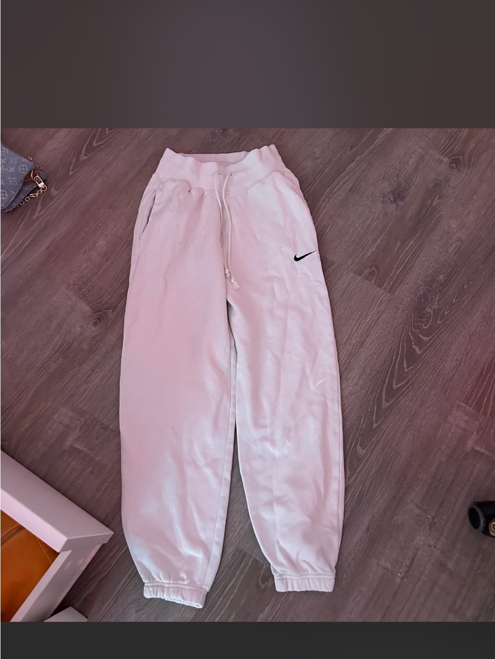 Nike White Jogger Sweatpants